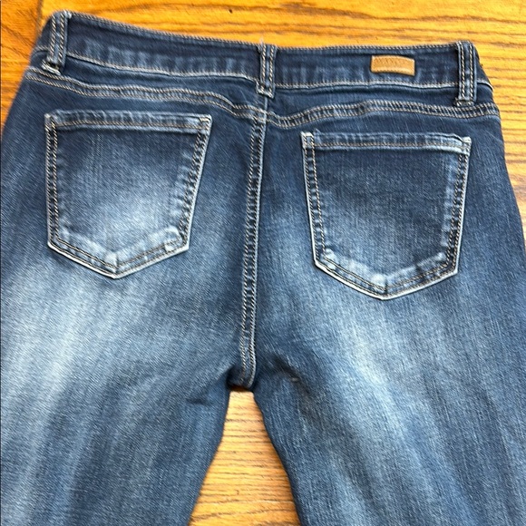 Dark Wash Women's Skinny Wax Jeans - Picture 3 of 9